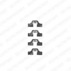 LX0307 DELPHI Комплектующие, колодки дискового тормоза