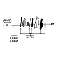 G16660 MONROE Амортизатор