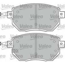 598918 VALEO Комплект тормозных колодок, дисковый тормоз