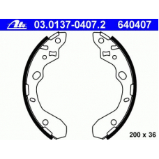 03.0137-0407.2 ATE Комплект тормозных колодок
