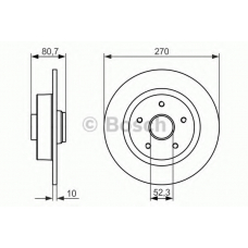 0 986 479 607 BOSCH Тормозной диск