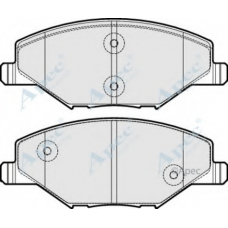 PAD1958 APEC Комплект тормозных колодок, дисковый тормоз