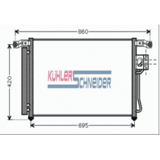 5720161 KUHLER SCHNEIDER Конденсатор, кондиционер