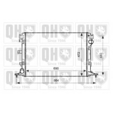 QER2605 QUINTON HAZELL Радиатор, охлаждение двигателя