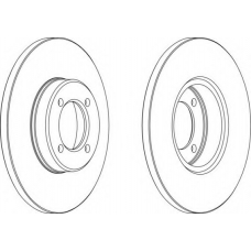 DDF567-1 FERODO Тормозной диск