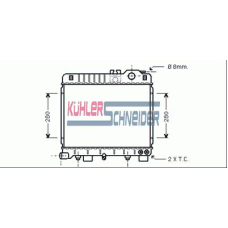 1403801 KUHLER SCHNEIDER Радиатор, охлаждение двигател