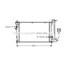 CN2110 Prasco Радиатор, охлаждение двигателя