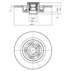 BG9026RS DELPHI Тормозной диск