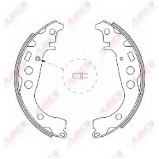 C02059ABE ABE Комплект тормозных колодок
