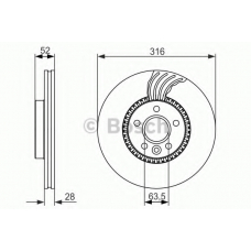 0 986 479 620 BOSCH Тормозной диск