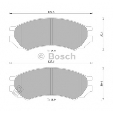 0 986 505 787 BOSCH Комплект тормозных колодок, дисковый тормоз