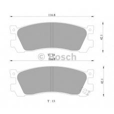 0 986 505 944 BOSCH Комплект тормозных колодок, дисковый тормоз