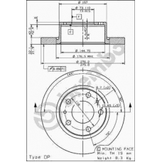 08.7219.10 BREMBO Тормозной диск