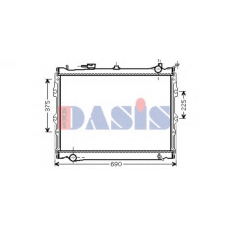 110920N AKS DASIS Радиатор, охлаждение двигателя