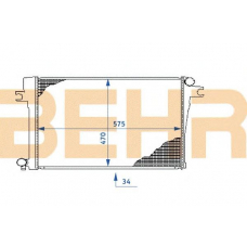 2109060 BEHR Radiator