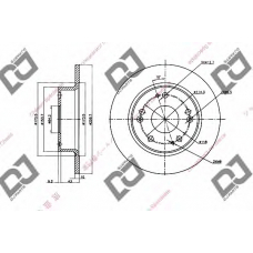 BD1343 DJ PARTS Тормозной диск