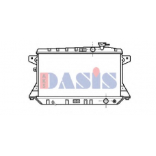 100520N AKS DASIS Радиатор, охлаждение двигателя