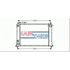 2703101 KUHLER SCHNEIDER Радиатор, охлаждение двигател