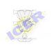 181684 ICER Комплект тормозных колодок, дисковый тормоз