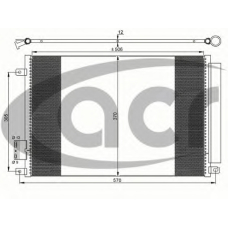300649 ACR Конденсатор, кондиционер