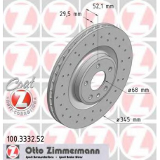 100.3332.52 ZIMMERMANN Тормозной диск