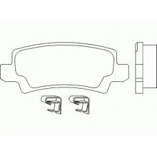 P 83 065 BREMBO Комплект тормозных колодок, дисковый тормоз