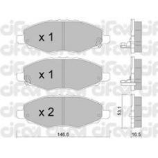 822-798-0 CIFAM Комплект тормозных колодок, дисковый тормоз