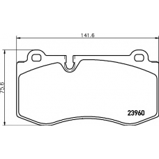 8DB 355 011-401 HELLA PAGID Комплект тормозных колодок, дисковый тормоз