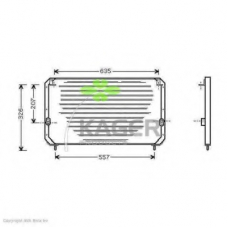 94-5349 KAGER Конденсатор, кондиционер