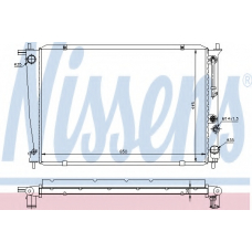 67040 NISSENS Радиатор, охлаждение двигателя