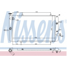63742 NISSENS Радиатор, охлаждение двигателя