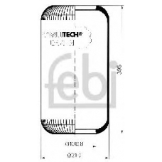 15005 FEBI Сильфон пневматической рессоры
