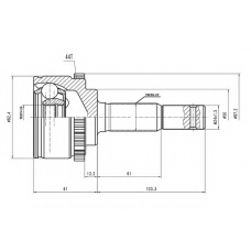 AW1510079A AYWIPARTS Шарнирный комплект, приводной вал