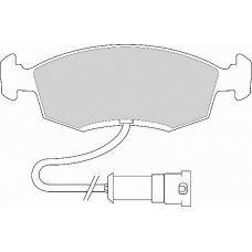 FD6107N NECTO Комплект тормозных колодок, дисковый тормоз