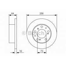 0 986 479 A89 BOSCH Тормозной диск