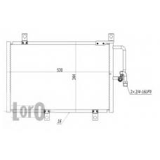 002-016-0006 LORO Конденсатор, кондиционер