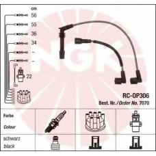7070 NGK Комплект проводов зажигания