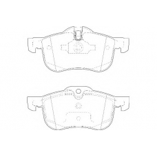 WBP23112A WAGNER LOCKHEED Комплект тормозных колодок, дисковый тормоз