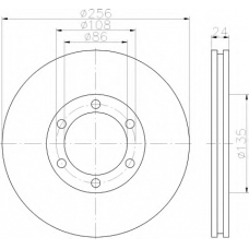 8DD 355 117-701 HELLA Тормозной диск