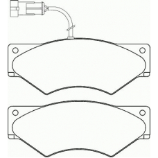 P A6 018 BREMBO Комплект тормозных колодок, дисковый тормоз