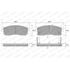 151-1405 WEEN Комплект тормозных колодок, дисковый тормоз