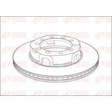 NCA1017.20 REMSA Тормозной диск