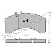 597.0 fri.tech. Комплект тормозных колодок, дисковый тормоз