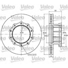 187053 VALEO Тормозной диск