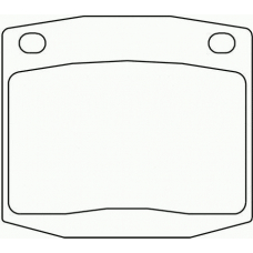 T0837 PAGID Комплект тормозных колодок, дисковый тормоз