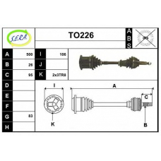 TO226 SERA Приводной вал