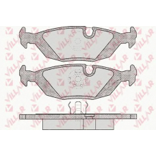 626.0238 VILLAR Комплект тормозных колодок, дисковый тормоз