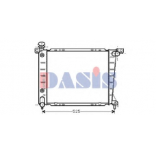520700N AKS DASIS Радиатор, охлаждение двигателя