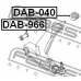 DAB-966 FEBEST Подвеска, рычаг независимой подвески колеса
