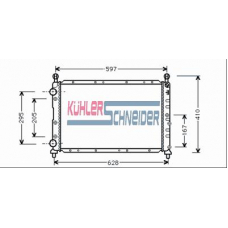 1003601 KUHLER SCHNEIDER Радиатор, охлаждение двигател